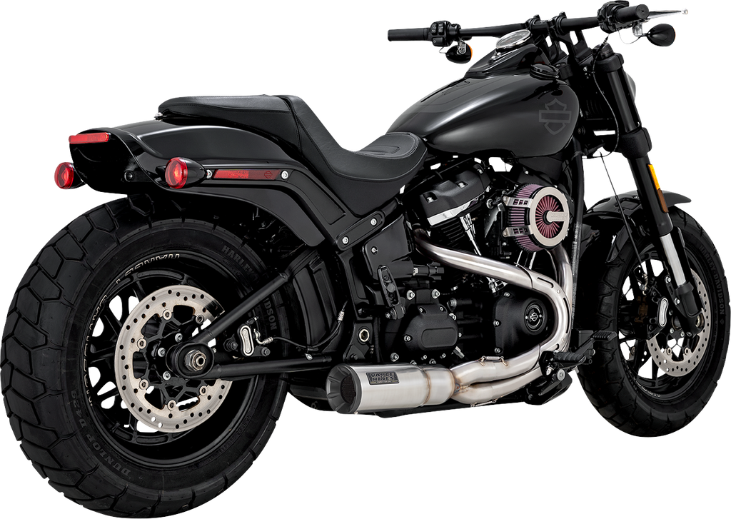 VANCE & HINES 2-into-1 Hi-Output Short Exhaust System - Stainless Steel - Brushed 27331 - Team Dream Rides