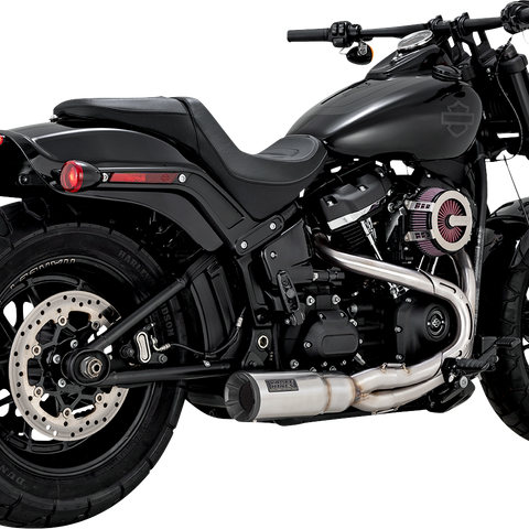 VANCE & HINES 2-into-1 Hi-Output Short Exhaust System - Stainless Steel - Brushed 27331 - Team Dream Rides
