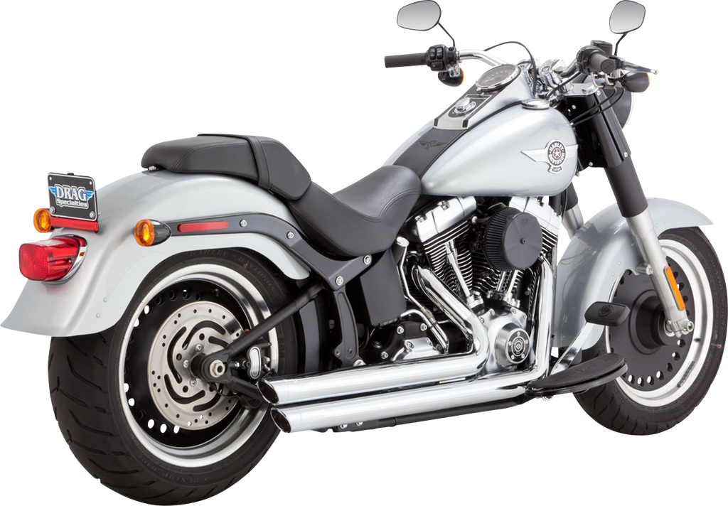 VANCE & HINES Big Shots Staggered Exhaust System - Chrome 17339 - Team Dream Rides