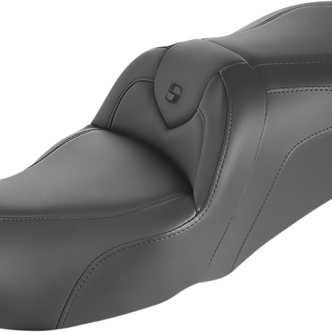 SADDLEMEN RoadSofa* Seat - Without Backrest - Black W/Black Stitching 897-06-187 - Team Dream Rides