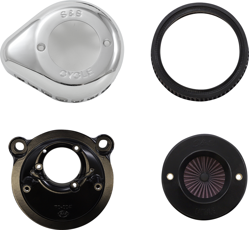 S&S CYCLE Air Stinger Stealth Air Cleaner Kit - Black 170-0725A - Team Dream Rides