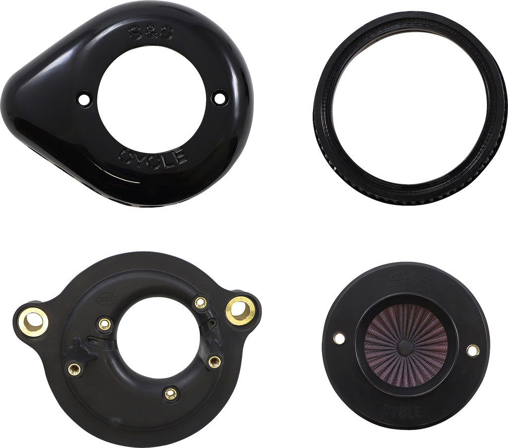 S&S CYCLE Air Stinger Stealth Air Cleaner Kit - Black 170-0718A - Team Dream Rides