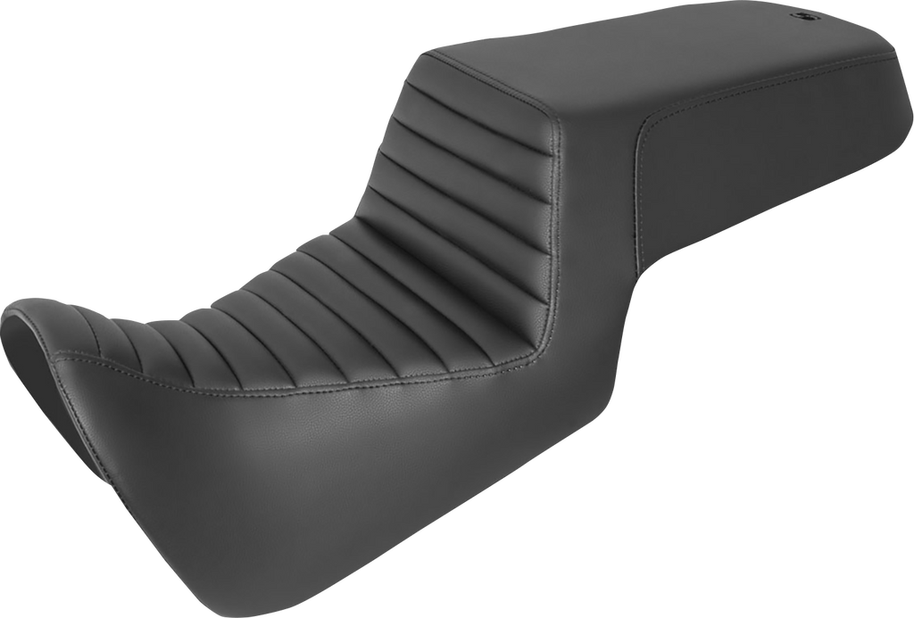 SADDLEMEN Step-Up Seat - Front Tuck-n-Roll/Rear Smooth - Black 821-34-171 - Team Dream Rides
