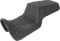 SADDLEMEN Step-Up Seat - Full Lattice Stitch - Black 821-34-175 - Team Dream Rides