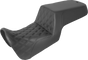 SADDLEMEN Step-Up Seat - Front Lattice Stitch/Rear Smooth - Black 821-34-172 - Team Dream Rides