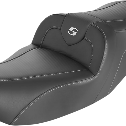 SADDLEMEN Roadsofa* Seat - Carbon Fiber - Without Backrest 897-06-185 - Team Dream Rides