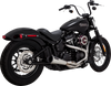 VANCE & HINES 2-into-1 Upsweep Exhaust System - Brushed - Stainless Steel 27323 - Team Dream Rides