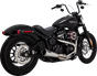 VANCE & HINES 2-into-1 Upsweep Exhaust System - Brushed - Stainless Steel 27323 - Team Dream Rides