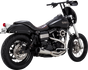 VANCE & HINES 2-into-1 Upsweep Exhaust System - Brushed - Stainless Steel 27325 - Team Dream Rides