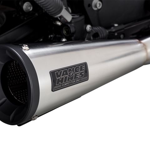 VANCE & HINES 2-into-1 Upsweep Exhaust System - Brushed - Stainless Steel 27327 - Team Dream Rides