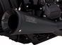 VANCE & HINES 2-into-1 Upsweep Exhaust System - Black - Stainless Steel 47323 - Team Dream Rides