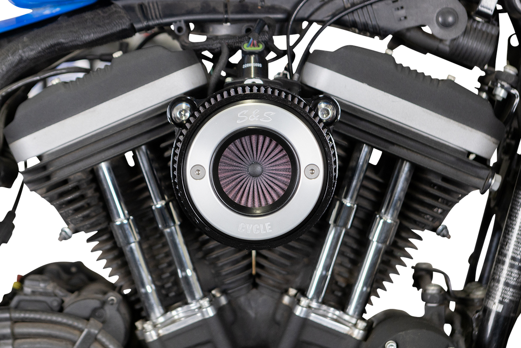 S&S CYCLE Air Stinger Stealth Air Cleaner Kit - Black Chrome Ring 170-0724A - Team Dream Rides