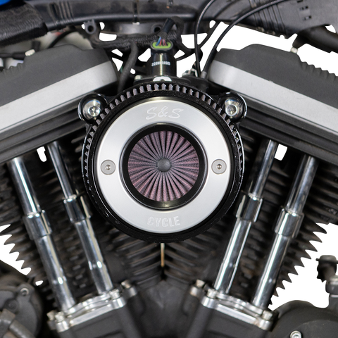S&S CYCLE Air Stinger Stealth Air Cleaner Kit - Black Chrome Ring 170-0724A - Team Dream Rides