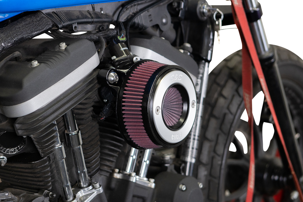 S&S CYCLE Air Stinger Stealth Air Cleaner Kit - Black Chrome Ring 170-0724A - Team Dream Rides