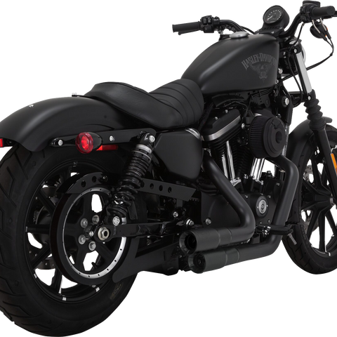 VANCE & HINES 2-into-2 Mini Grenades Exhaust System - Black 46374 - Team Dream Rides