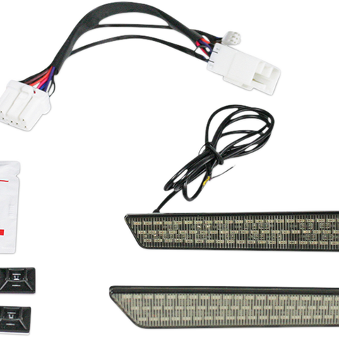 CUSTOM DYNAMICS Saddlebag Latch Lights - '97-'13 - Smoke Saddlebag Latch  Lights - Team Dream Rides