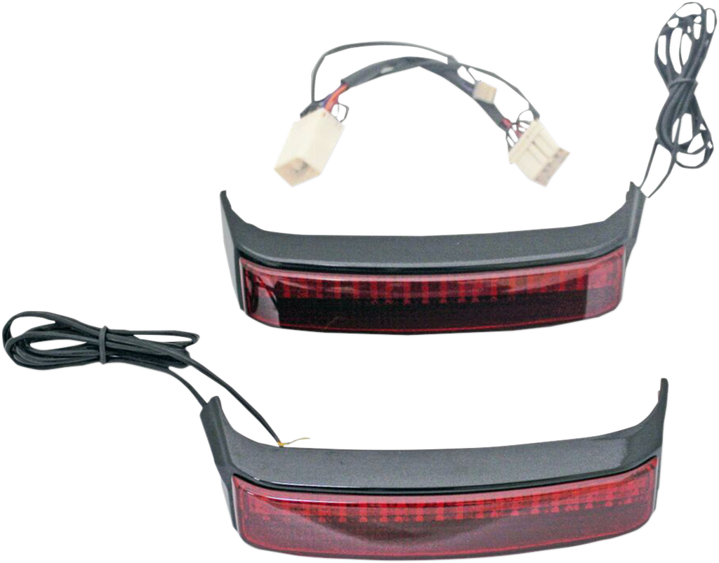 CUSTOM DYNAMICS Saddlebag Sequential LED Lights - '09-'15 CVO - Black/Red BAGZ™ LED Saddle Bag Lights - Team Dream Rides