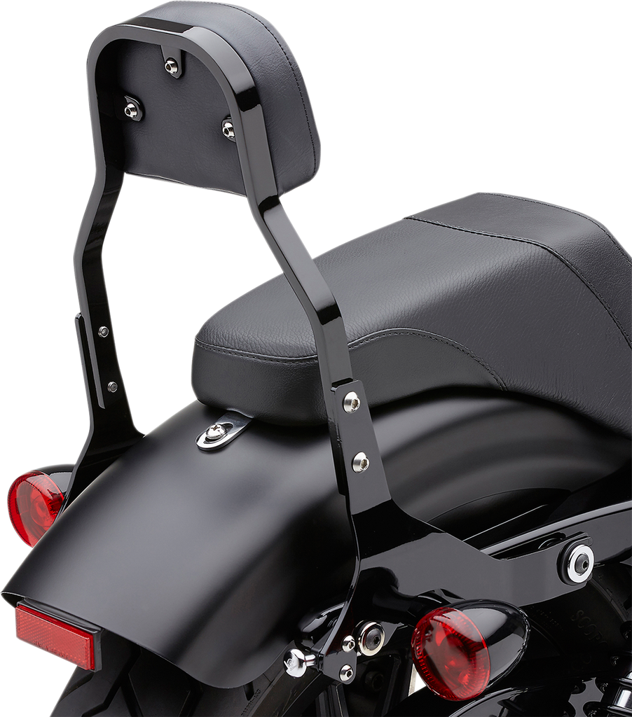 COBRA Backrest Kit - 11" - Black - Softail Detachable Backrest Kit - Team Dream Rides