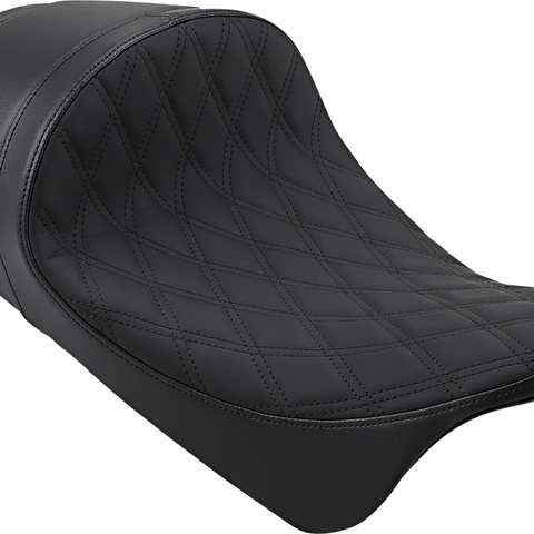 DRAG SPECIALTIES SEATS Forward Low Solo Seat - Diamond - Black Forward Low Solo Seat - Team Dream Rides