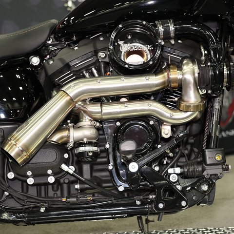 TRASK Tornado Turbo Performance Kit - Polished with Brushed Stainless Steel Exhaust TM-7600-PO - Team Dream Rides
