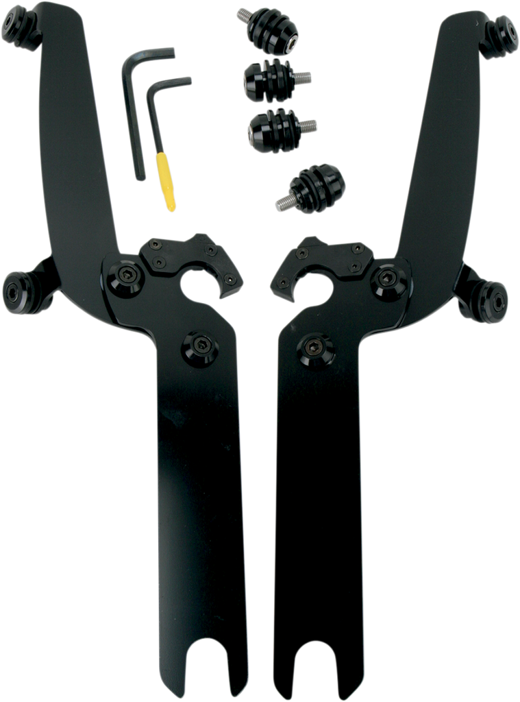 MEMPHIS SHADES HD Sportshield Trigger-Lock Mounting Kit - Black - Covered Sportshield Trigger-Lock Complete Mount Kit - Team Dream Rides