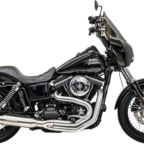 BASSANI XHAUST 2-into-1 Mid-Length Super Bike Exhaust System - Stainless Steel 1D4SS - Team Dream Rides