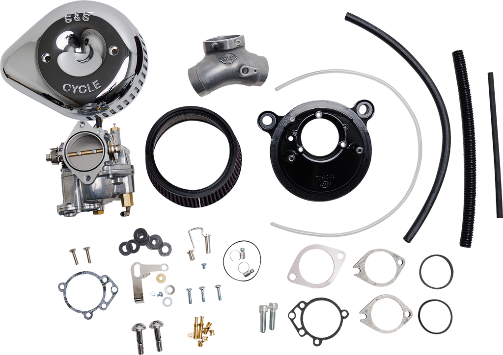 S&S CYCLE Super G Carburetor with Stealth Air Cleaner Kit - Chrome - Twin Cam 110-0150 - Team Dream Rides