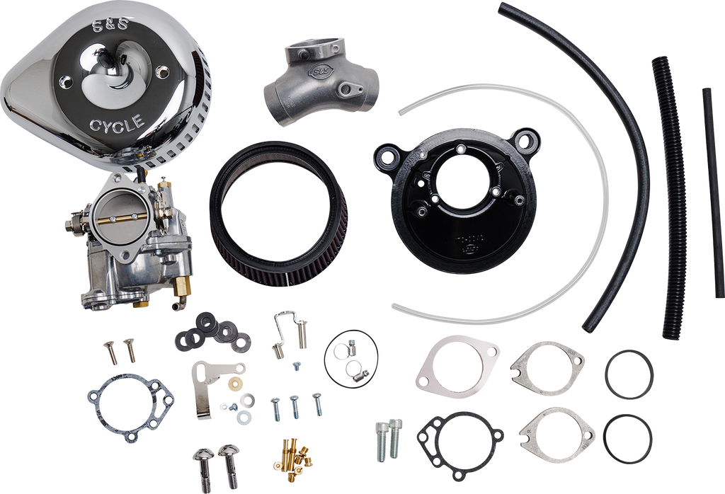 S&S CYCLE Super G Carburetor with Stealth Air Cleaner Kit - Chrome - Twin Cam 110-0152 - Team Dream Rides