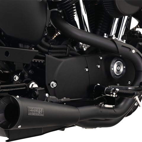 VANCE & HINES Upsweep 2-into-1 Exhaust System - Stainless Steel - Black 47627 - Team Dream Rides