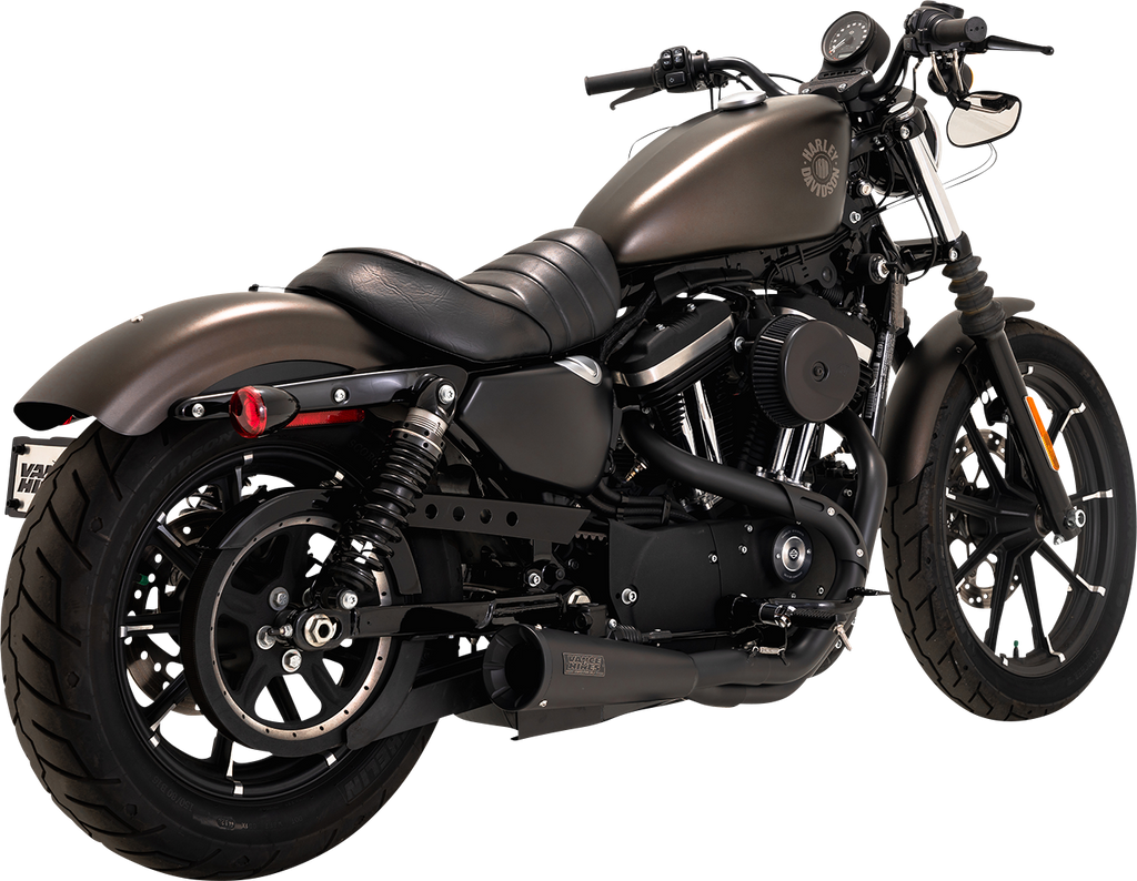 VANCE & HINES Upsweep 2-into-1 Exhaust System - Stainless Steel - Black 47627 - Team Dream Rides