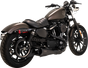 VANCE & HINES Upsweep 2-into-1 Exhaust System - Stainless Steel - Black 47627 - Team Dream Rides