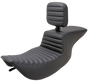SADDLEMEN Tour Step-Up Seat - Rider Backrest - Tuck-n-Roll - FLHR/FLHX '97-'07 897-06-191BR - Team Dream Rides
