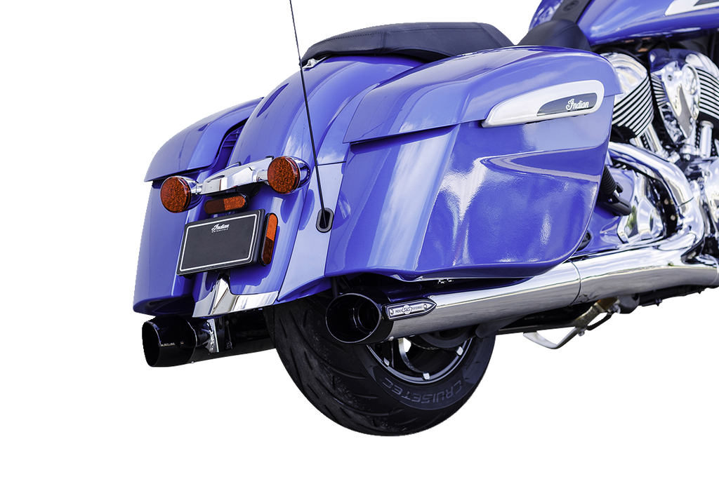 S&S CYCLE 4" Broadhead Slip-On Mufflers - Slash Cut - Chrome 550-1076 - Team Dream Rides