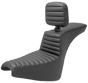 SADDLEMEN Tour Step-Up Seat - Rider Backrest - Tuck-n-Roll - FXBB/FXST '18-'23 818-30-191BR - Team Dream Rides