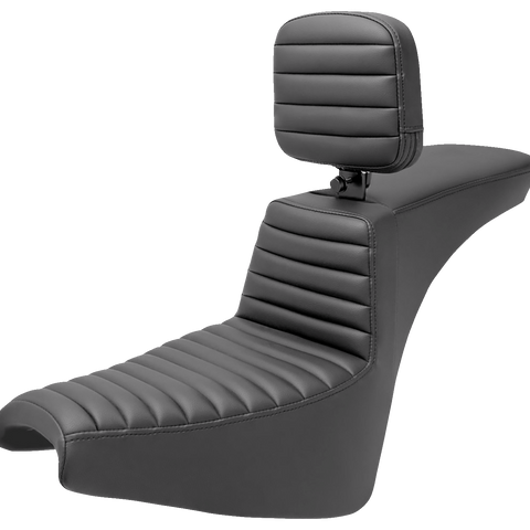 SADDLEMEN Tour Step-Up Seat - Rider Backrest - Tuck-n-Roll - FXBB/FXST '18-'23 818-30-191BR - Team Dream Rides