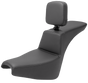 SADDLEMEN Tour Step-Up Seat - Rider Backrest - Plain - FXBB/FXST '18-'23 818-30-194BR - Team Dream Rides