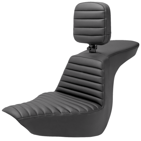 SADDLEMEN Tour Step-Up Seat - Rider Backrest - Tuck-n-Roll - FLSB/FXLR '18-'23 818-29-191BR - Team Dream Rides