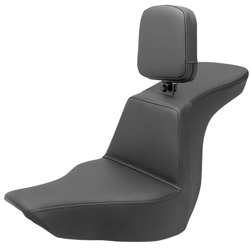 SADDLEMEN Tour Step-Up Seat - Rider Backrest - Plain - FLSB/FXLR '18-'23 818-29-194BR - Team Dream Rides