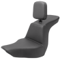 SADDLEMEN Tour Step-Up Seat - Rider Backrest - Plain - FLSB/FXLR '18-'23 818-29-194BR - Team Dream Rides
