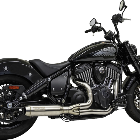 BASSANI XHAUST 2-into-1 Exhaust System - Stainless Steel 8H12SS - Team Dream Rides