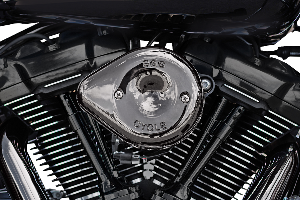 S&S CYCLE Stealth Mini Teardrop Air Cleaner - M8 - Lava Chrome 170-0782 - Team Dream Rides