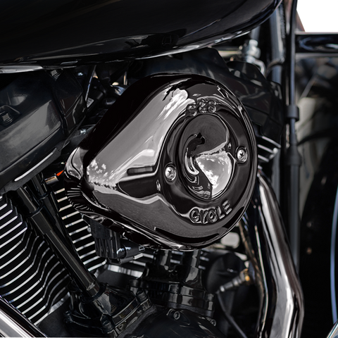S&S CYCLE Stealth Teardrop Air Cleaner - M8 - Lava Chrome 170-0781 - Team Dream Rides