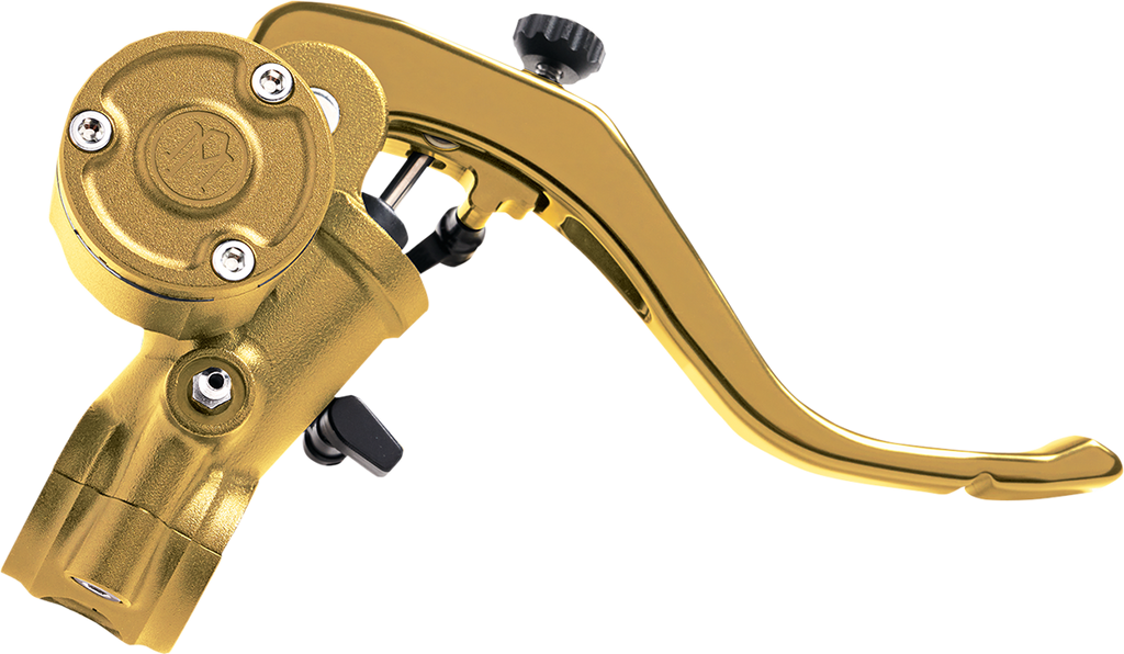 PERFORMANCE MACHINE (PM) Gold 9/16" Brake Master Cylinder Brake Master Cylinder - Team Dream Rides