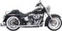 BASSANI XHAUST Fishtail Exhaust - 33" - Softail Fishtail True Dual Exhaust System — without Baffles - Team Dream Rides
