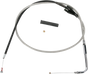 DRAG SPECIALTIES 50" Braided Idle Cable w/ Cruise Stainless Braided Throttle/Idle Cable - Team Dream Rides
