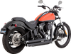 VANCE & HINES Big Shots Staggered Exhaust System - Matte Black 47959 - Team Dream Rides