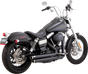 VANCE & HINES Big Shots Staggered Exhaust System - Matte Black 47958 - Team Dream Rides