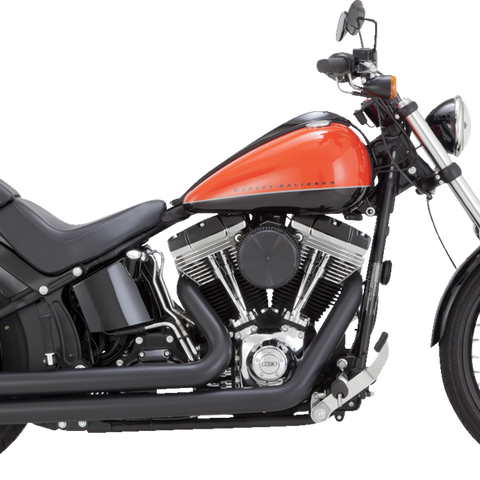 VANCE & HINES Big Shots Staggered Exhaust System - Matte Black 47959 - Team Dream Rides