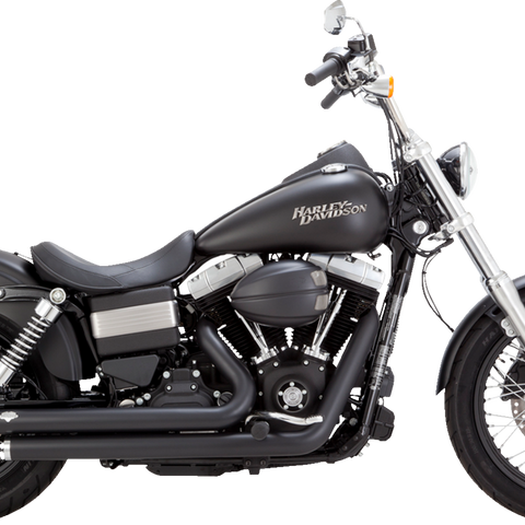 VANCE & HINES Big Shots Staggered Exhaust System - Matte Black 47958 - Team Dream Rides