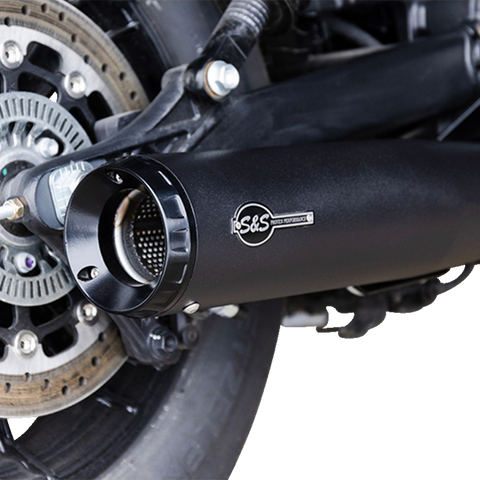 S&S CYCLE 2-into-1 Grand National Exhaust System - Black - Race Only 4111-266-R - Team Dream Rides